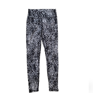 TYC Women's White Leopard Scrunch Booty High Rise Leggings Medium‎